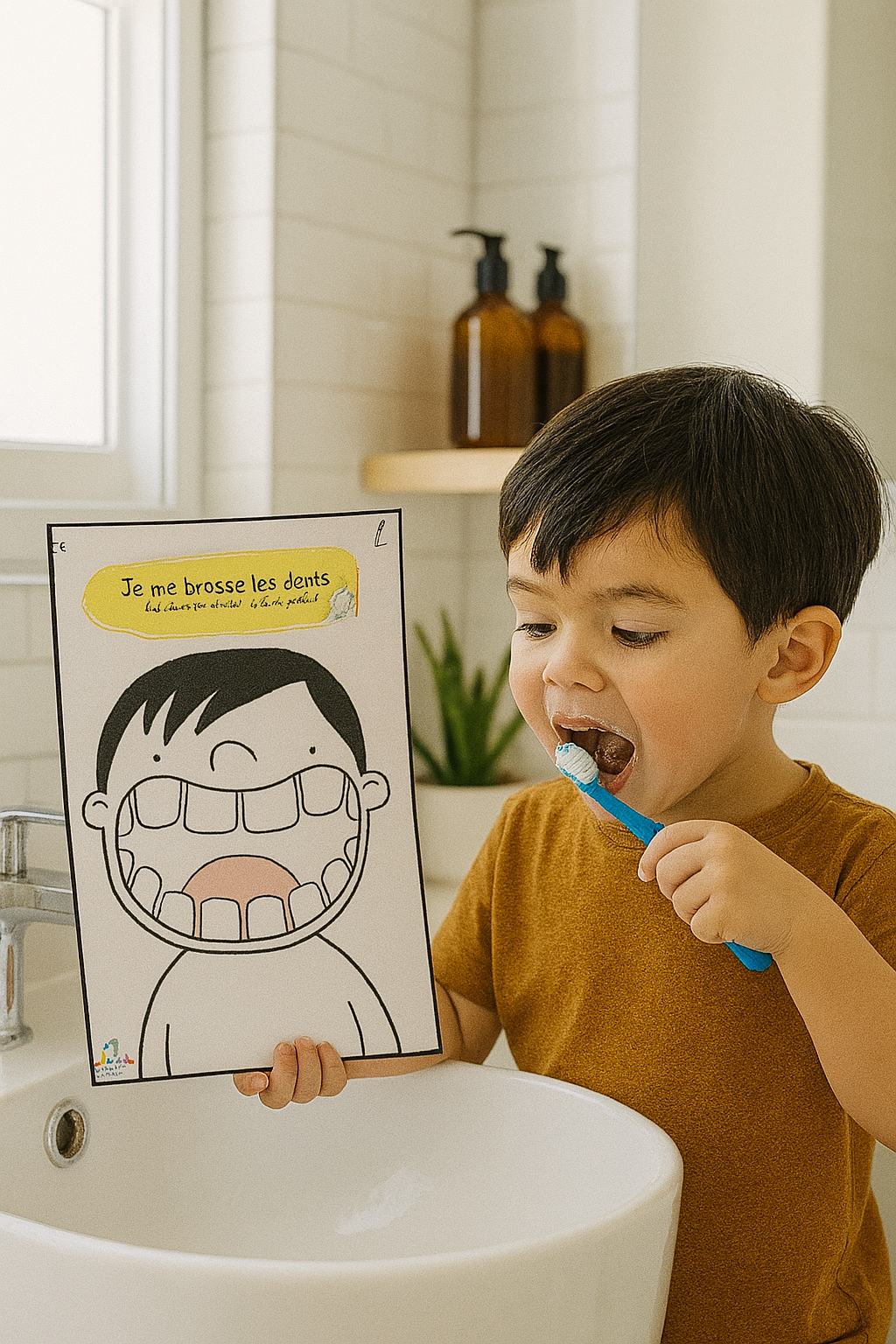 Support éducatif Brossage des dents Garçon