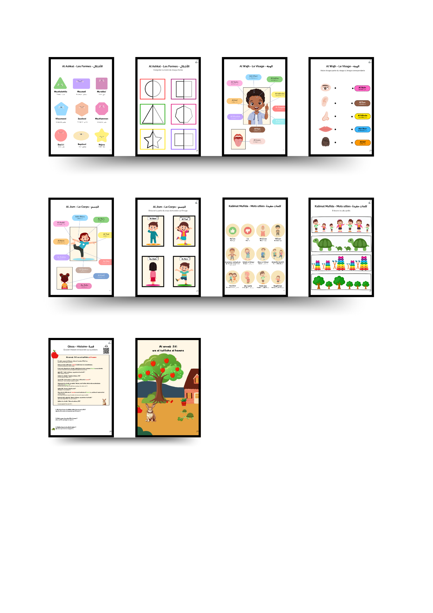 Apprentissage de l'arabe 3 à 6 ans