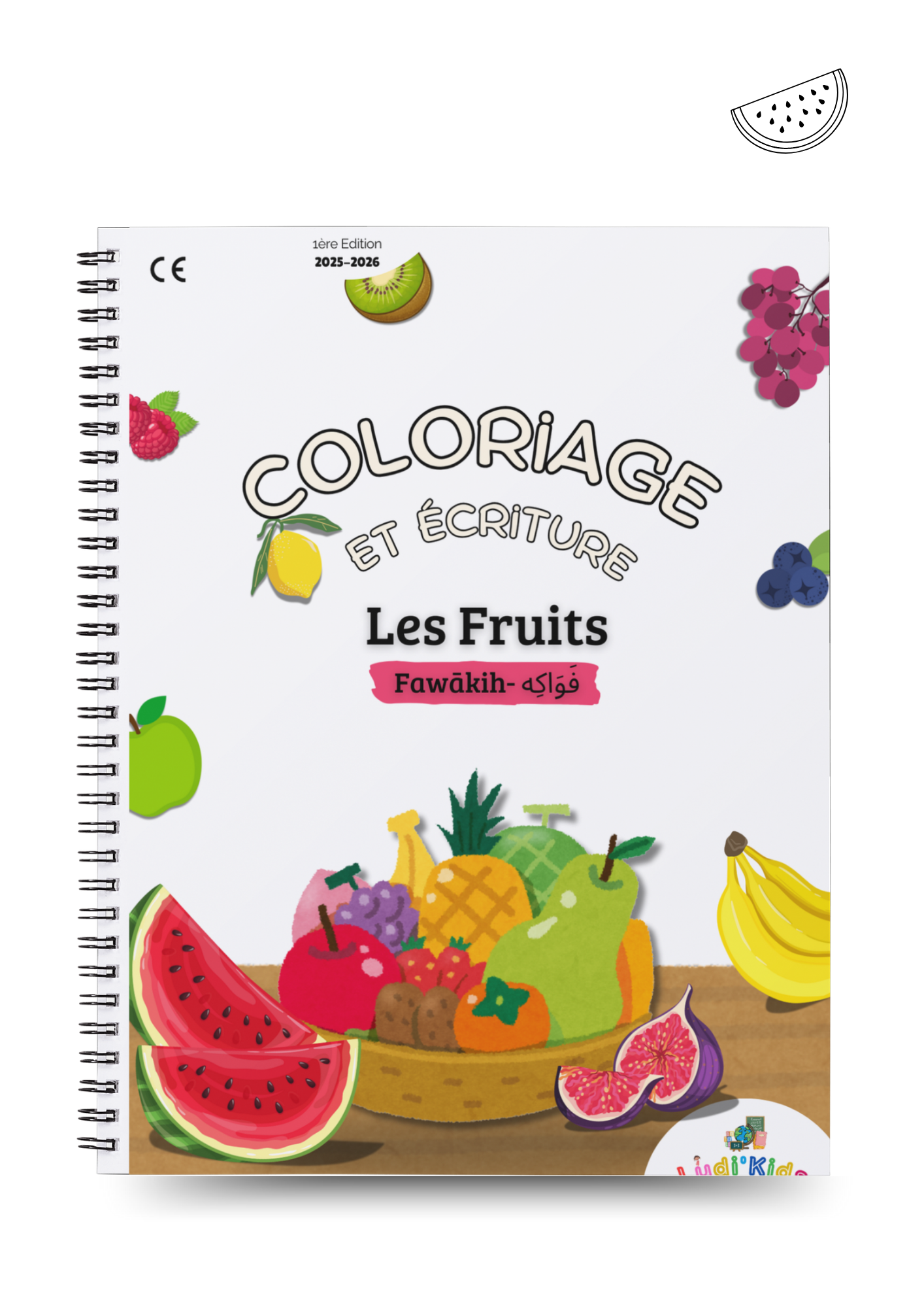 Coloriage et écriture des fruits Dès 2 ans