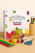 Coloriage et écriture des fruits Dès 2 ans