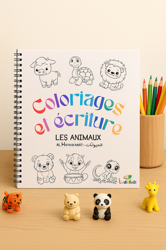 Coloriage et écriture des animaux Dès 2 ans