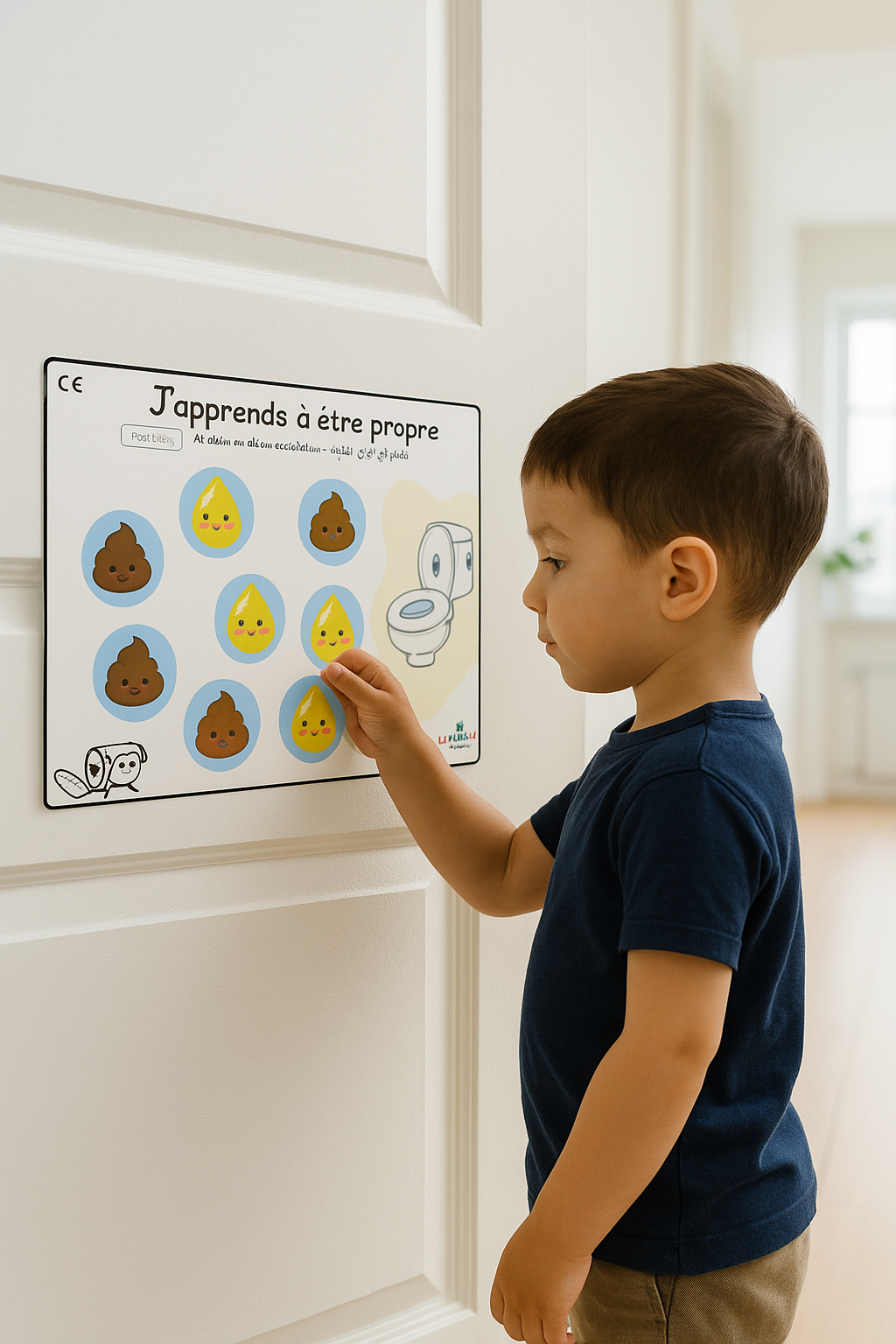 Support éducatif Arrêter la couche Garçon